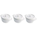 Staub Ceramic 3 Pc Mini Round Cocotte Set  in White