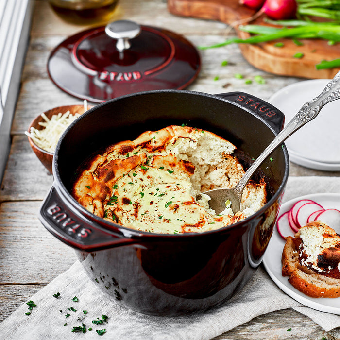 Staub Enameled Cast Iron 1.5 Qt Petite French Oven in Grenadine
