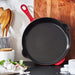 Staub Enameled Cast Iron 11"  Traditional Deep Skillet in Cherry