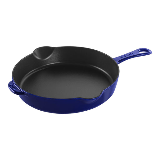 Staub Enameled Cast Iron 11"  Traditional Deep Skillet in Dark Blue