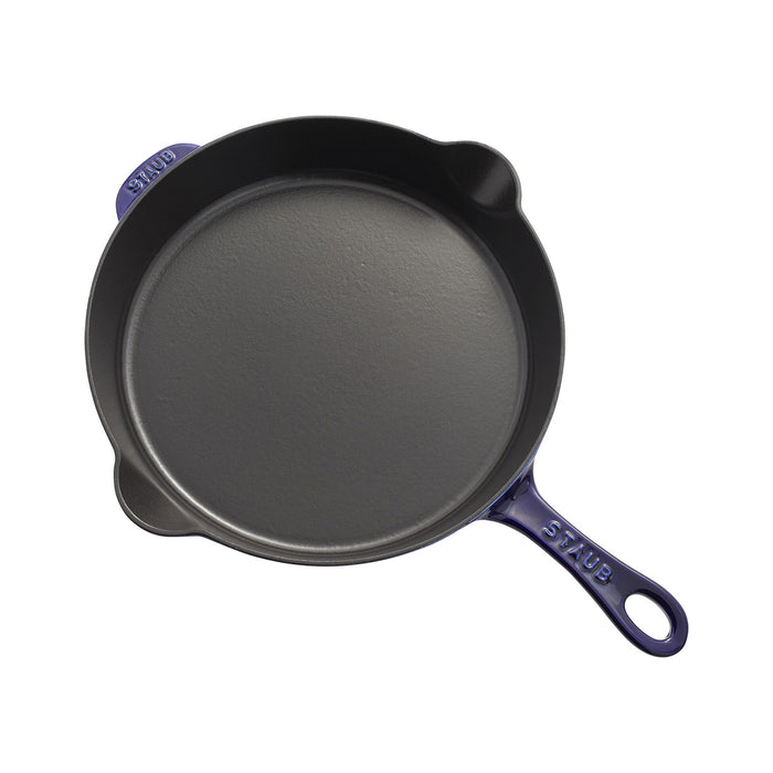 Staub Enameled Cast Iron 11"  Traditional Deep Skillet in Dark Blue
