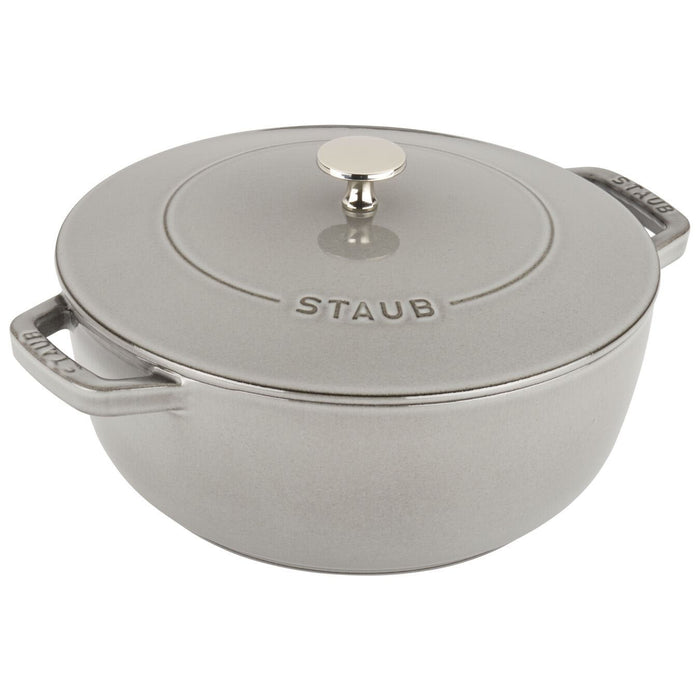 Staub Enameled Cast Iron 3.75 Qt Essential French Oven in Graphite Grey