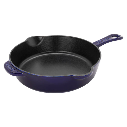 Staub Enameled Cast Iron 8.5" Traditional Deep Skillet in Dark Blue