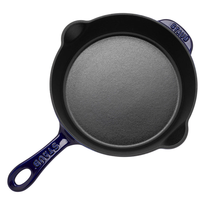Staub Enameled Cast Iron 8.5" Traditional Deep Skillet in Dark Blue