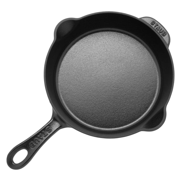 Staub Enameled Cast Iron 8.5" Traditional Deep Skillet in Matte Black
