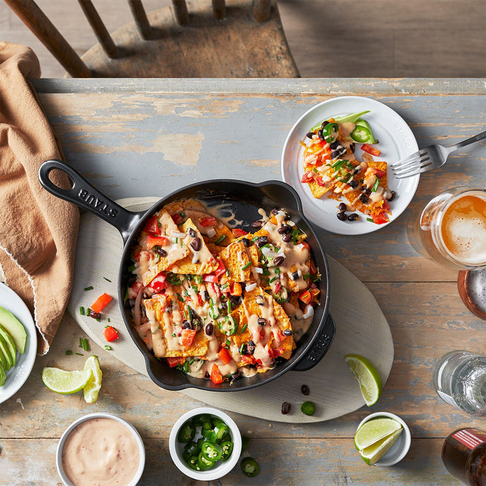 Staub Enameled Cast Iron 8.5" Traditional Deep Skillet in Matte Black