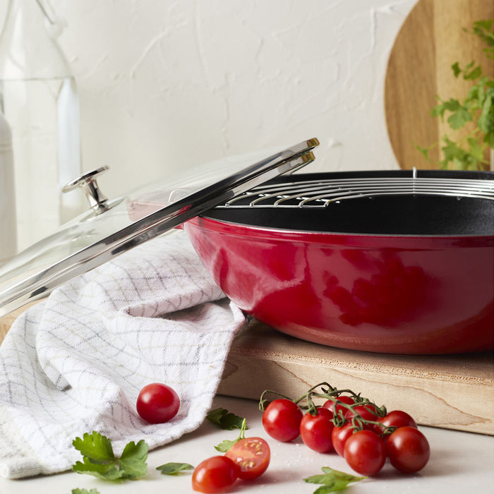 Staub Enameled Cast Iron Perfect Pan in Cherry