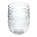 TarHong Beaded Stemless Clear Glass 15 oz