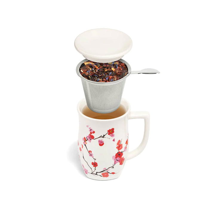 Tea Forte Fiore Steeping Cup with Infuser Sakura