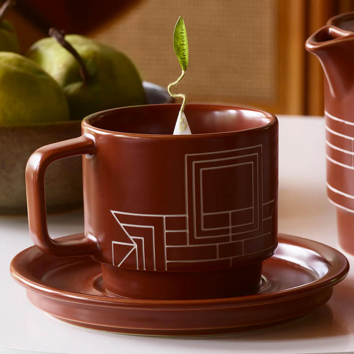 Tea Forte Frank Lloyd Wright Terra Teacup and Saucer
