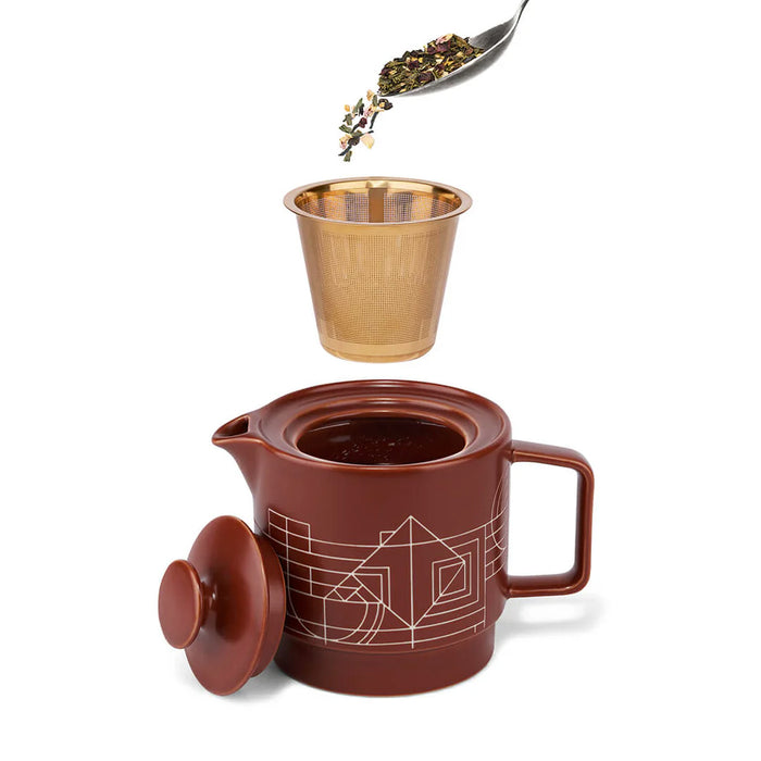Tea Forte Frank Lloyd Wright Terra Teapot with Infuser