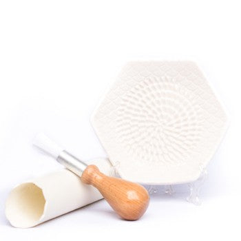 The Grate Plate Handmade Ceramic Grater in White