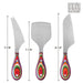 Totally Bamboo Baltique Marrakesh Collection 3-Piece Cheese Knife Set