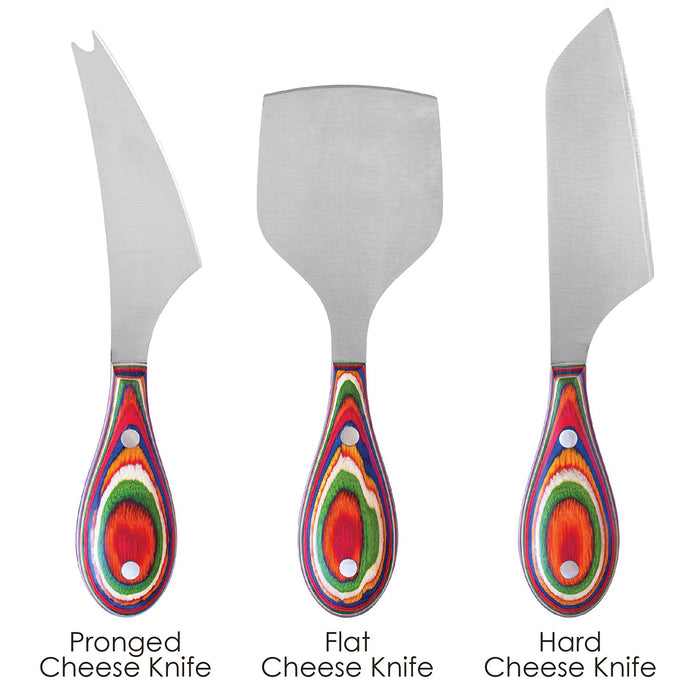 Totally Bamboo Baltique Marrakesh Collection 3-Piece Cheese Knife Set
