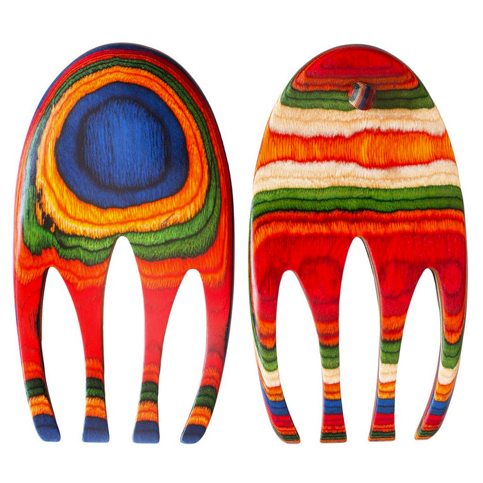 Totally Bamboo Baltique Marrakesh Collection Salad Hands Serving Set