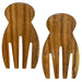 Totally Bamboo Home Acacia Wood Salad Hands Serving Set