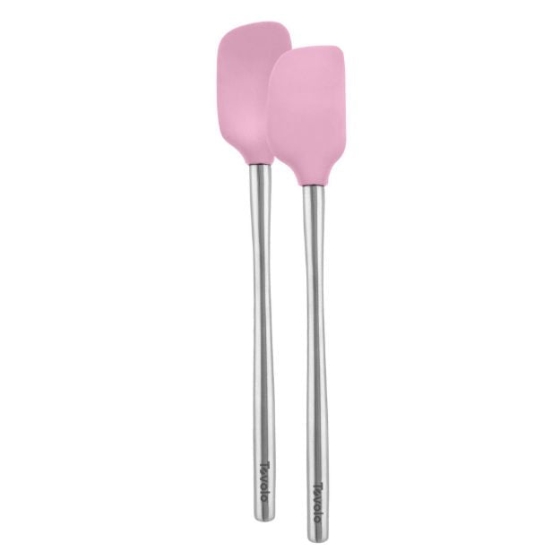 Tovolo Flex-Core Mini Spatula & Spoonula Set Pink Sorbet