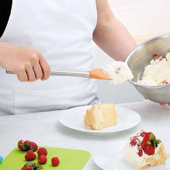 Tovolo Flex-Core Spoonula with Stainless Steel Handle Apricot