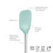 Tovolo Flex-Core Spoonula with Stainless Steel Handle Aqua
