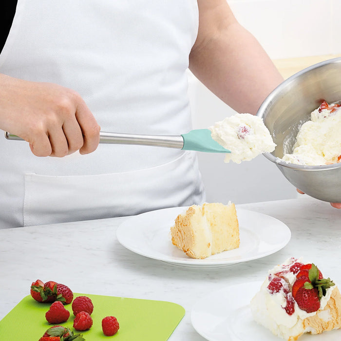 Tovolo Flex-Core Spoonula with Stainless Steel Handle Aqua
