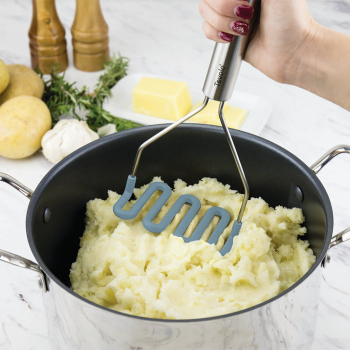 Tovolo Silicone Potato Masher Blue Slate