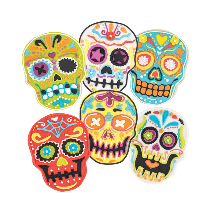 Tovolo Sugar Skull Cookie Cutters - Set of 6