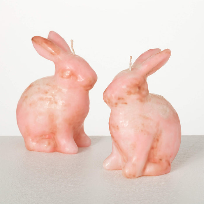 Vance Kittira Glazed Rabbit Candles, Set of 2
