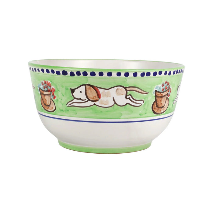 Vietri Campagna Cane Deep Serving Bowl