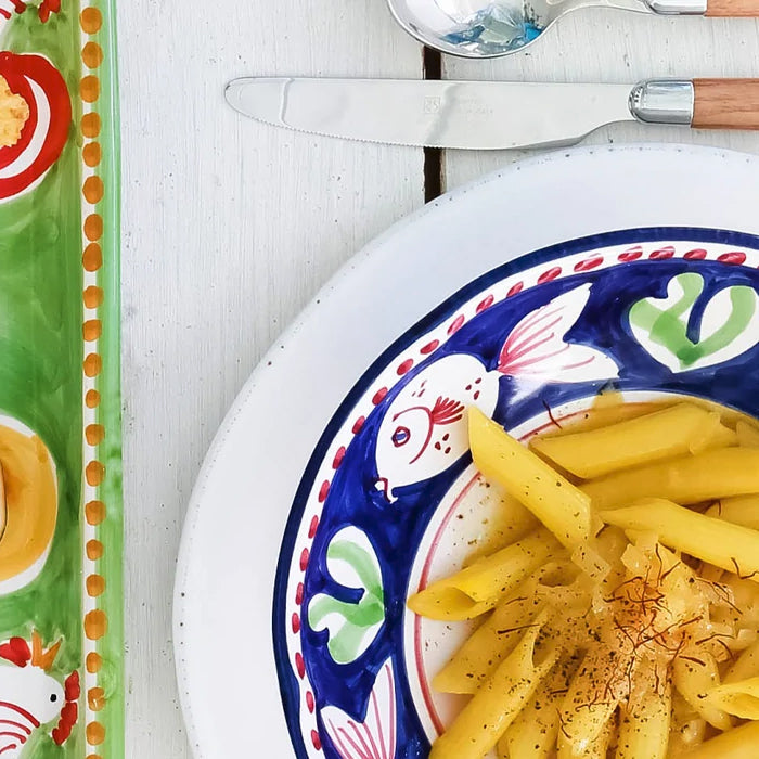 Vietri Campagna Pesce Coupe Pasta Bowl