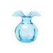 Vietri Hibiscus Glass Aqua Bud Vase