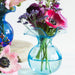 Vietri Hibiscus Glass Aqua Bud Vase