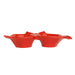 Vietri Lastra Holiday Figural Red Bird Two-Part Server