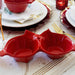 Vietri Lastra Holiday Figural Red Bird Two-Part Server