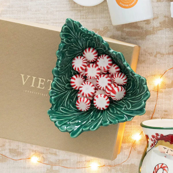 Vietri Lastra Holiday Figural Tree Small Bowl