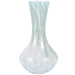 Vietri Nuvola Light Blue and White Small Fluted Vase
