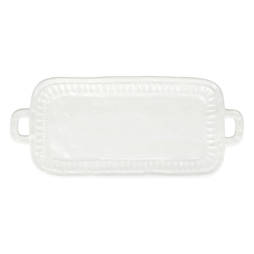 Vietri Pietra Serena Handled Rectangular Platter