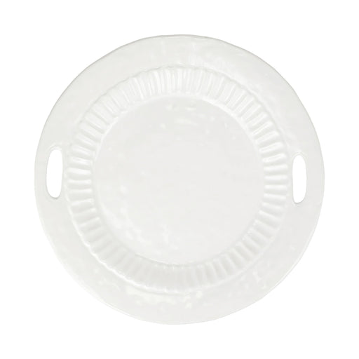 Vietri Pietra Serena Handled Round Tray