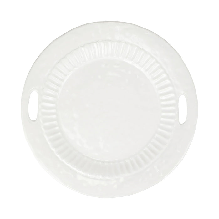 Vietri Pietra Serena Handled Round Tray