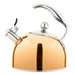 Viking 2.6 Qt Rose Gold Stainless Steel Whistling Kettle with 3-Ply Base
