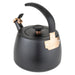 Viking 2.6 Qt Stainless Steel Modern Teakettle w/ 3-Ply Base Black & Rose Gold
