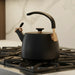 Viking 2.6 Qt Stainless Steel Modern Teakettle w/ 3-Ply Base Black & Rose Gold
