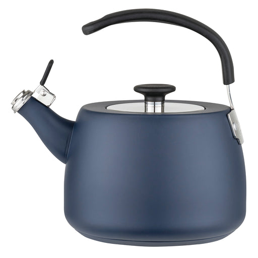 Viking 2.6 Qt Stainless Steel Modern Teakettle w/ 3-Ply Base Slate Blue