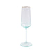 Viva By Vietri Rainbow Champagne Flute in Green