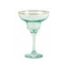 Viva By Vietri Rainbow Margarita Glass in Green