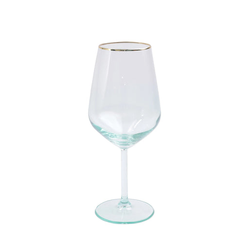 Viva By Vietri Rainbow Wine Glass in Green