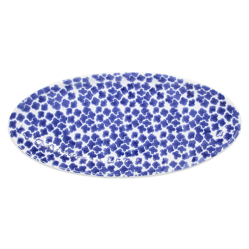 Viva By Vietri Santorini Flower Narrow Oval Platter