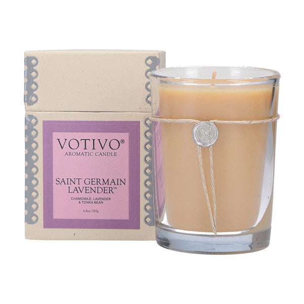 Votivo Saint Germain Lavender 6.8oz Aromatic Candle