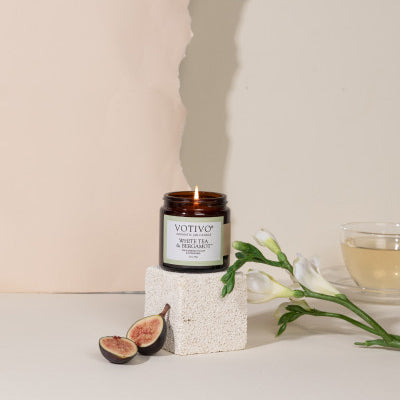Votivo White Tea & Bergamot 2.8 oz Aromatic Jar Candle