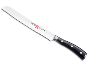 Wusthof Classic Ikon Forged 8 Inch Bread Knife with Old Logo - DISCONTINUED, 20% OFF!
