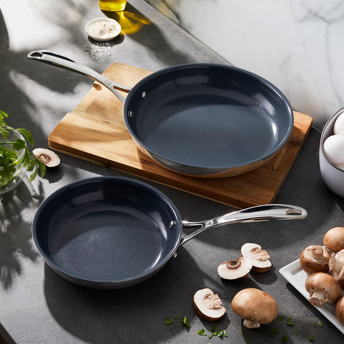 ZWILLING Clad CFX 2-pc Ceramic Nonstick Fry Pan Set 8" & 10"